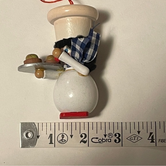 Vtg Lot of 5 Steinbach Germany Wooden Christmas Ornaments, Bakers, Kings, Frosty - Picture 6 of 16